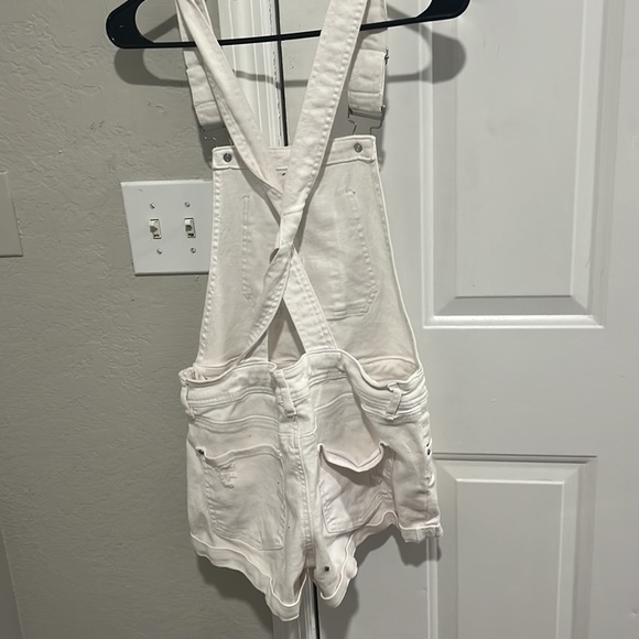 White Jean Overalls. Refuge, Size 8 - Picture 2 of 3